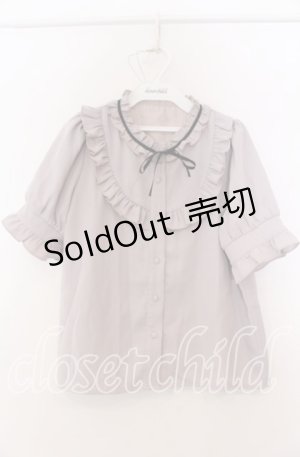 画像: evelyn / Uフリルブラウス  ピンク O-25-08-27-027-LO-BL-OW-OS