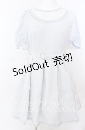 画像: evelyn / Uキリカエワンピース  サックス O-25-08-27-029-LO-OP-OW-ZT207