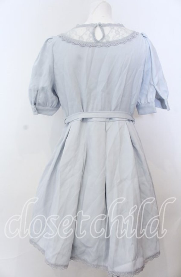 画像2: evelyn / Uキリカエワンピース  サックス O-25-08-27-029-LO-OP-OW-ZT207 (2)