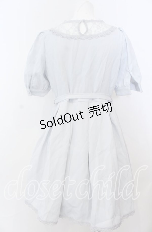 画像2: evelyn / Uキリカエワンピース  サックス O-25-08-27-029-LO-OP-OW-ZT207 (2)