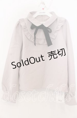 画像: evelyn / エリツキフリルブラウス  ベージュ O-25-08-27-034-LO-BL-OW-OS