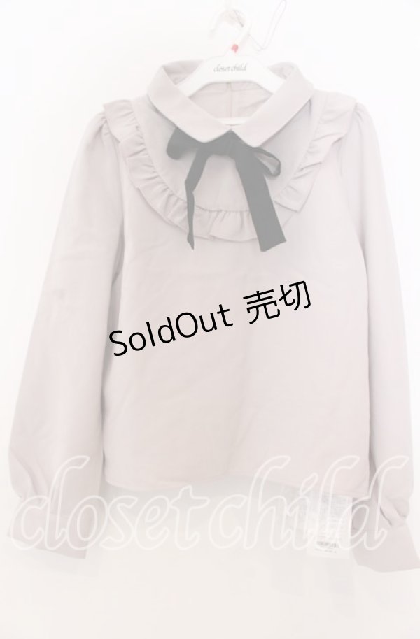 画像1: evelyn / エリツキフリルブラウス  ベージュ O-25-08-27-034-LO-BL-OW-OS (1)