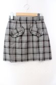 画像1: evelyn / ポケットチェックスカート  グレー O-25-08-28-034-LO-SK-OW-ZT372 (1)