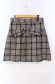 画像1: evelyn / ポケットチェックスカート  ブラウン O-25-08-28-038-LO-SK-OW-ZT372 (1)