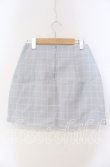 画像2: evelyn / チェックミニスカート  サックス O-25-08-28-040-LO-SK-OW-ZT055 (2)