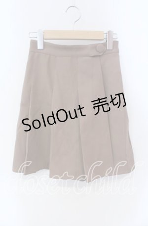 画像: Fi.n.t / プリーツラップスカパン F ベージュ O-25-08-28-051-CA-SK-OW-ZT068