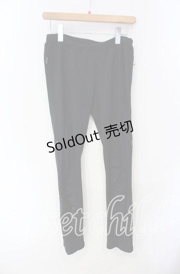 画像1: Qutie Frash / 龍ptストレッチパンツ  ブラック O-25-08-28-053-QU-PA-OW-ZT149 (1)