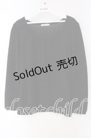 画像: axes femme / ラメドットニットプルオーバー M クロ O-25-08-28-1037-AX-TO-OW-OS