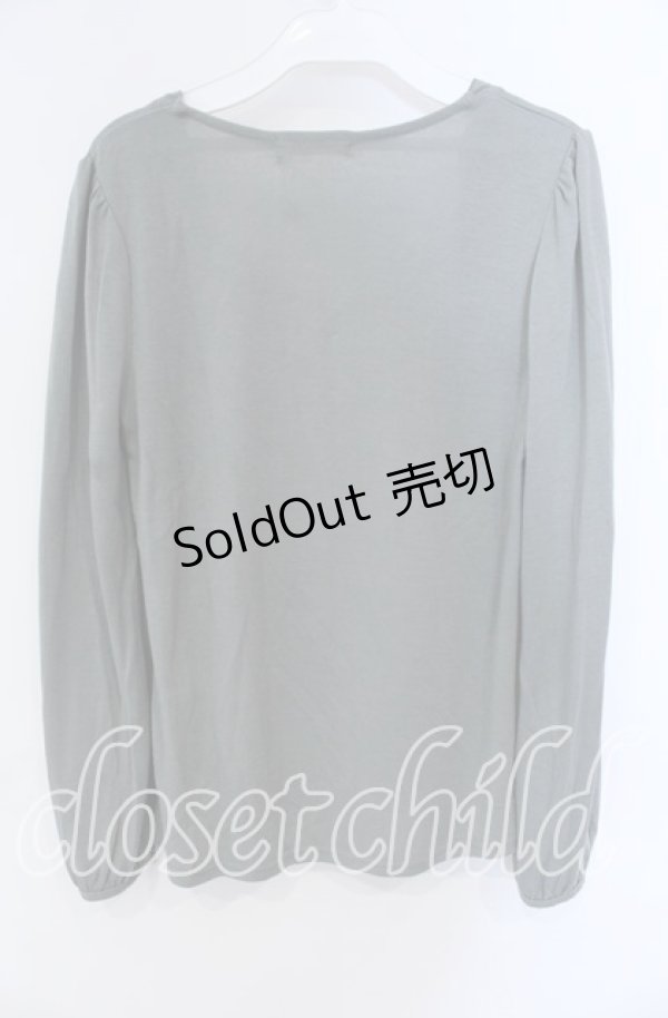 画像3: axes femme / シフォン切替プルオーバー M グリーン×キナリ O-25-08-28-1008-AX-TO-OW-OS (3)