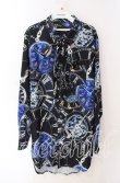 画像1: Wrouge / POCKET WATCHリボン付きシャツ F ブラック O-25-08-28-009-LO-BL-OW-OS (1)