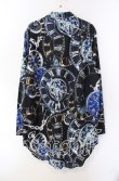 画像2: Wrouge / POCKET WATCHリボン付きシャツ F ブラック O-25-08-28-009-LO-BL-OW-OS (2)