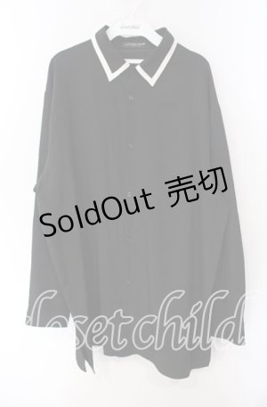 画像: TRAVAS TOKYO / ネクタイ付き長袖シャツ F ブラック O-25-08-28-014-PU-BL-OW-OS