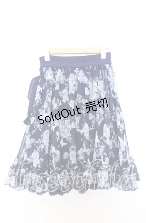 画像3: axes femme / 蝶薔薇スカート M ネイビー O-25-08-29-018-AX-SK-OW-OS (3)