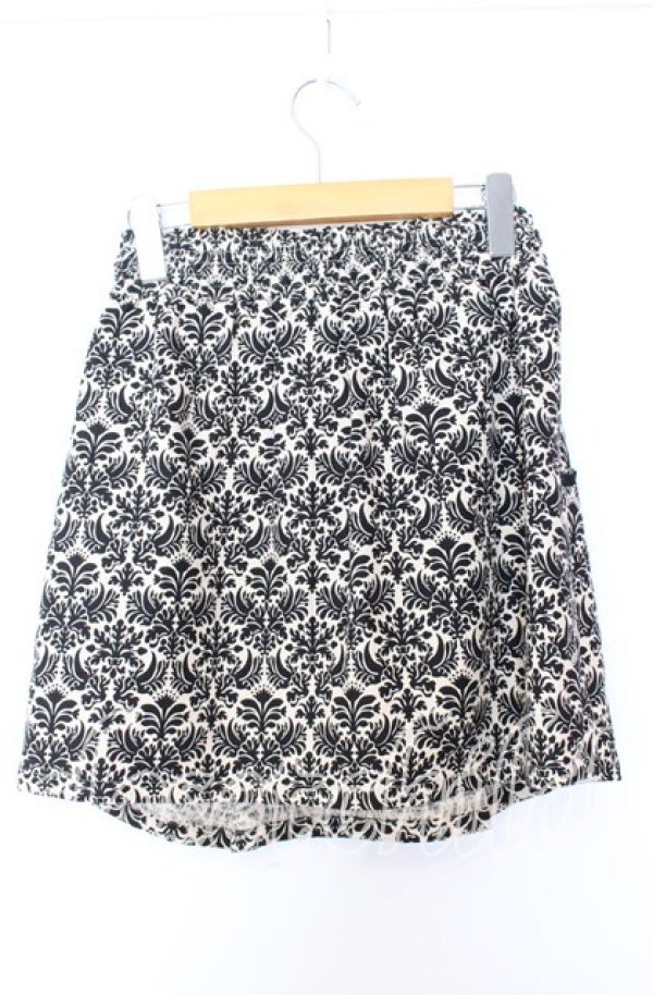 画像2: axes femme / ダマスク柄台形スカート M キナリ O-25-08-29-019-AX-SK-OW-ZT198 (2)