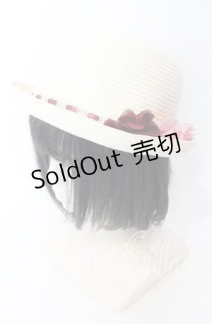 画像: axes femme / ボーラーストローハット  シロ O-25-08-29-031-AX-AC-YM-ZT500