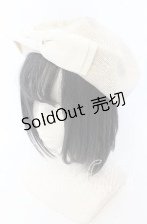 画像: m petit by misako / AMリボンサーモベレー  生成り O-25-08-29-042-LO-AC-YM-ZT511