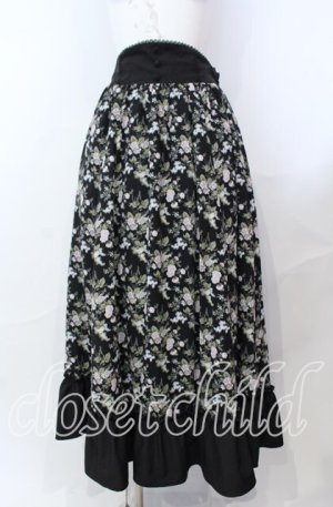 画像: Kurumi Collaboration / グレイスフルコルセット風ロングスカート L クロ O-25-08-30-001-LO-SK-OW-ZT064