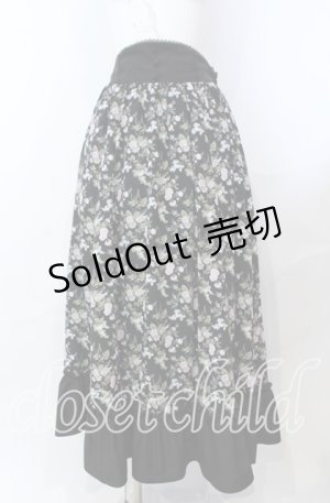 画像: Kurumi Collaboration / グレイスフルコルセット風ロングスカート L クロ O-25-08-30-001-LO-SK-OW-ZT064