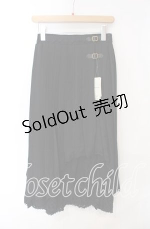 画像: axes femme / アシメプリーツロングスカート M クロ O-25-08-30-046-AX-SK-OW-OS