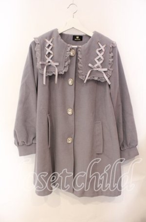 画像: Rojita / レースアップカラーAラインコート F グレー O-25-08-30-056-LO-CO-OW-OS