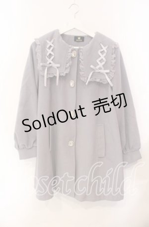 画像: Rojita / レースアップカラーAラインコート F グレー O-25-08-30-056-LO-CO-OW-OS