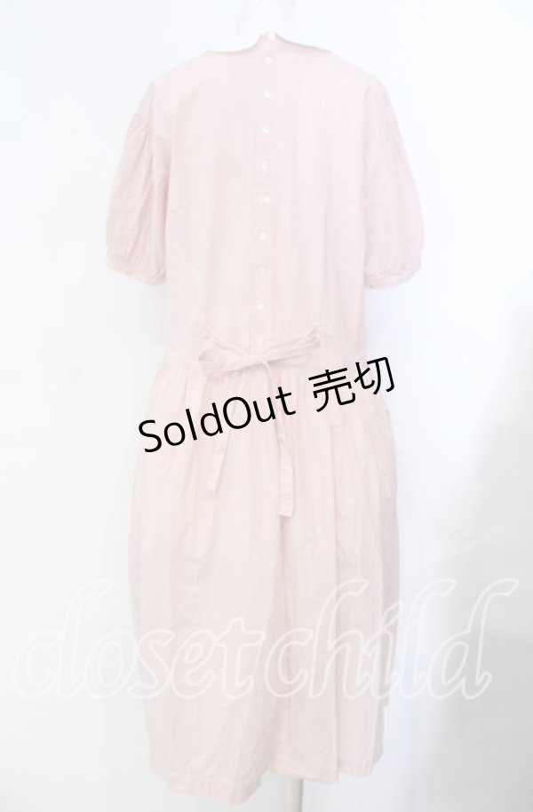 画像4: PINK HOUSE / 刺繍入りチェックロングワンピース  ピンク O-25-08-30-005-LO-OP-OW-OS (4)