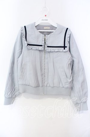 画像: axes femme POETIQUE / セーラーブルゾン M ブルーグレー O-25-08-30-059-AX-JA-OW-OS