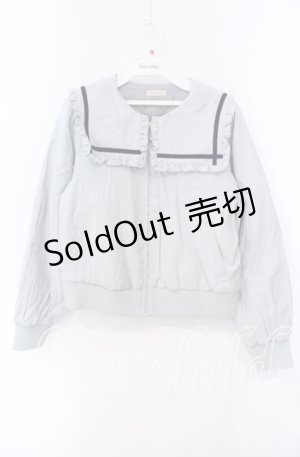 画像: axes femme POETIQUE / セーラーブルゾン M ブルーグレー O-25-08-30-059-AX-JA-OW-OS