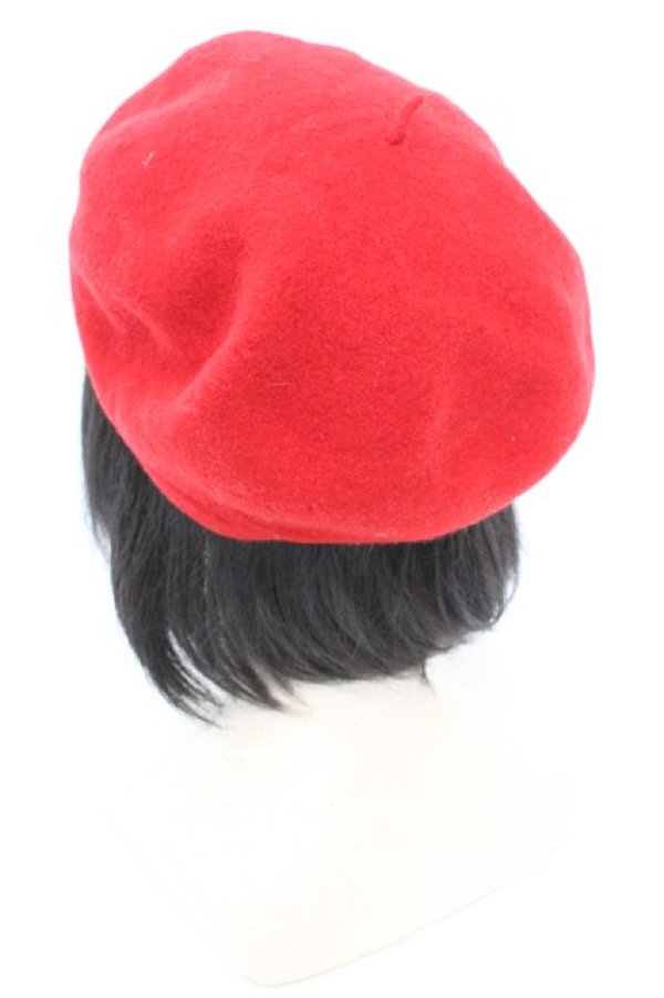 画像3: MILK / くま刺繍ベレー  アカ O-25-08-30-1004-ML-AC-OW-ZT511 (3)