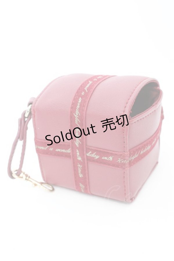 画像2: Fi.n.t / プレゼントボックスポーチ  アカ O-25-08-30-1025-CA-ZA-IG-ZT450 (2)