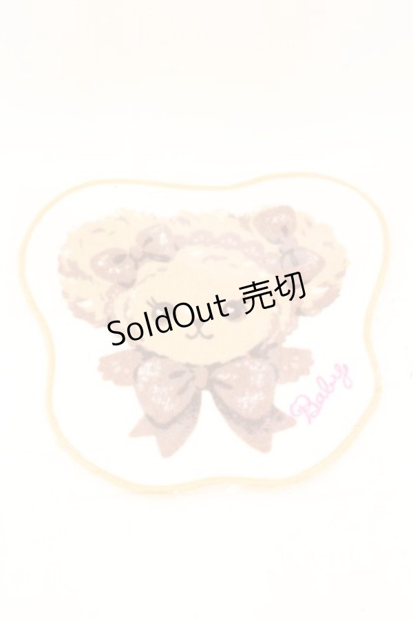 画像1: BABY,THE STARS SHINE BRIGHT / くまくみゃちゃんのおかおタオルハンカチ  シロ×ミルクティ O-25-08-30-1029-BA-ZA-IG-ZT487-F002 (1)