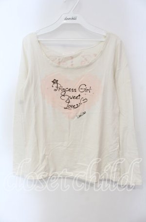 画像: LIZ LISA / ハートptカットソー  アイボリー O-25-08-30-068-LO-TO-OW-OS