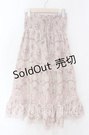 画像: axes femme / 花柄2WAYシャーリングワンピース M ピンク O-25-08-30-071-AX-OP-OW-OS
