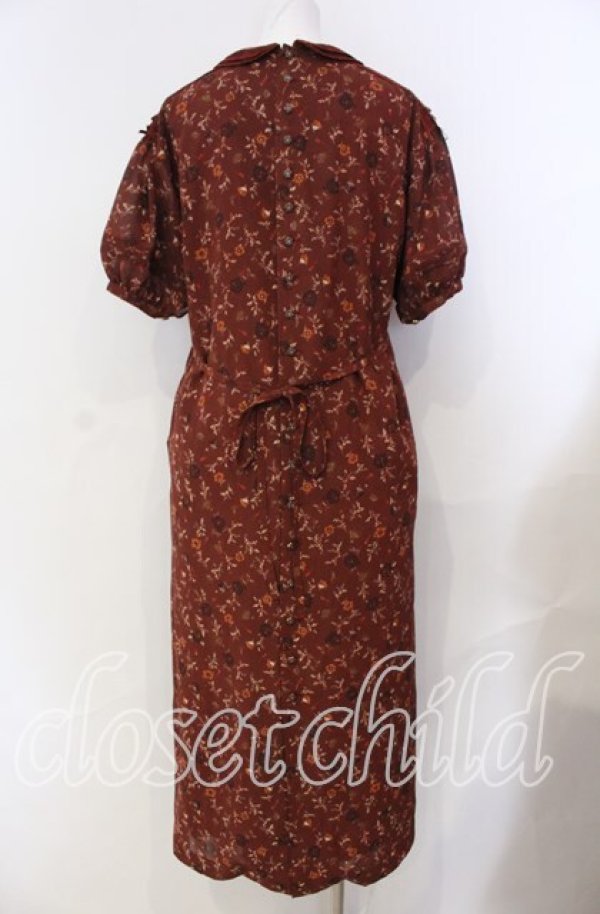 画像4: PINK HOUSE / プチリボン使い花柄ワンピース  アカ O-25-08-30-006-LO-OP-OW-ZT078 (4)