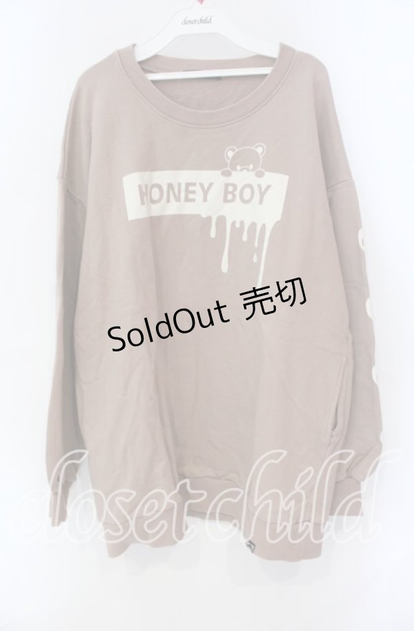 画像1: Honey Cinnamon / HONEY BOYptトレーナー F ベージュ O-25-08-30-074-LO-TO-OW-ZT028 (1)