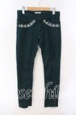 画像1: axes femme / ローズ刺繍パンツ M グリーン O-25-08-30-075-AX-PA-OW-ZT257 (1)