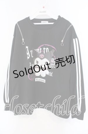 画像: majoretty / クロミオフショルプルオーバー M〜L クロ O-25-08-30-096-LO-TO-OW-ZT065