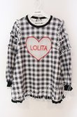 画像1: Swankiss / Loli Message Tunic F ふりむきチェック（クロ） O-25-08-30-097-CA-TO-OW-ZT027 (1)