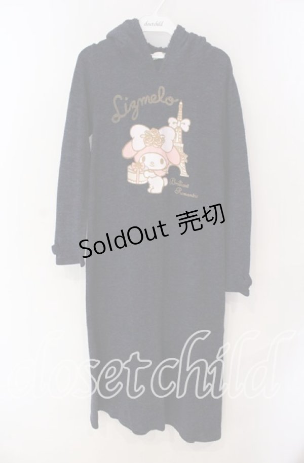 画像1: Lizmelo / プリントパーカーワンピース M ネイビー O-25-08-30-099-LO-OP-OW-ZT484 (1)