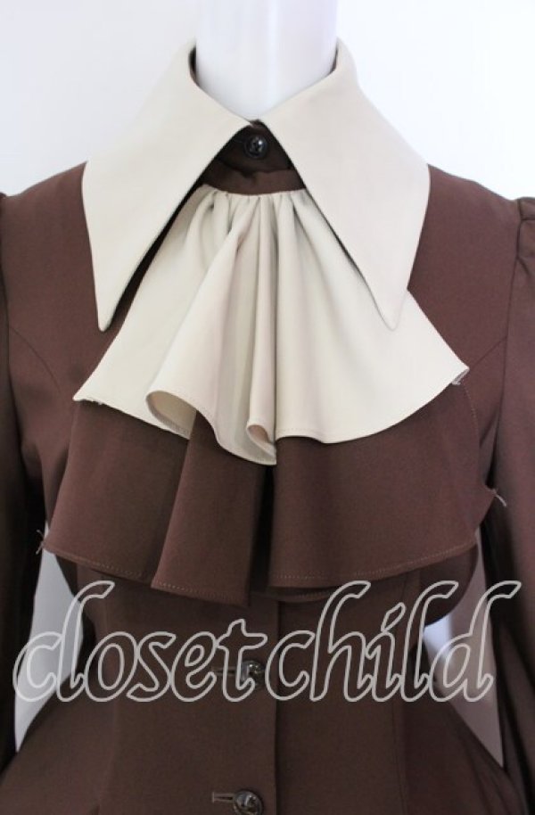 画像2: ATELIER BOZ / シャノイアワンピース  ブラウン×ベージュ O-25-08-30-009-EL-OP-OW-ZS (2)