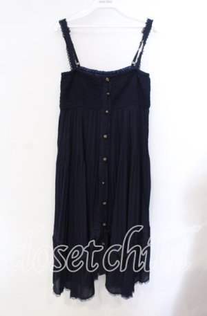 画像: axes femme / 2WAY消プリーツスカート M ネイビー O-25-08-30-019-AX-SK-OW-OS
