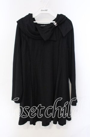 画像: axes femme / リボン襟チュニック M クロ O-25-08-30-023-AX-TO-OW-OS
