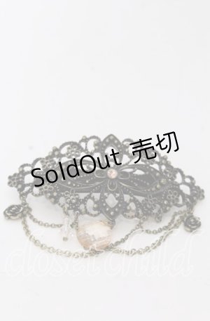 画像: axes femme / ドロップクリスタルバレッタ  アンティークゴールド O-25-08-31-056-AX-AC-OW-ZT488-F006