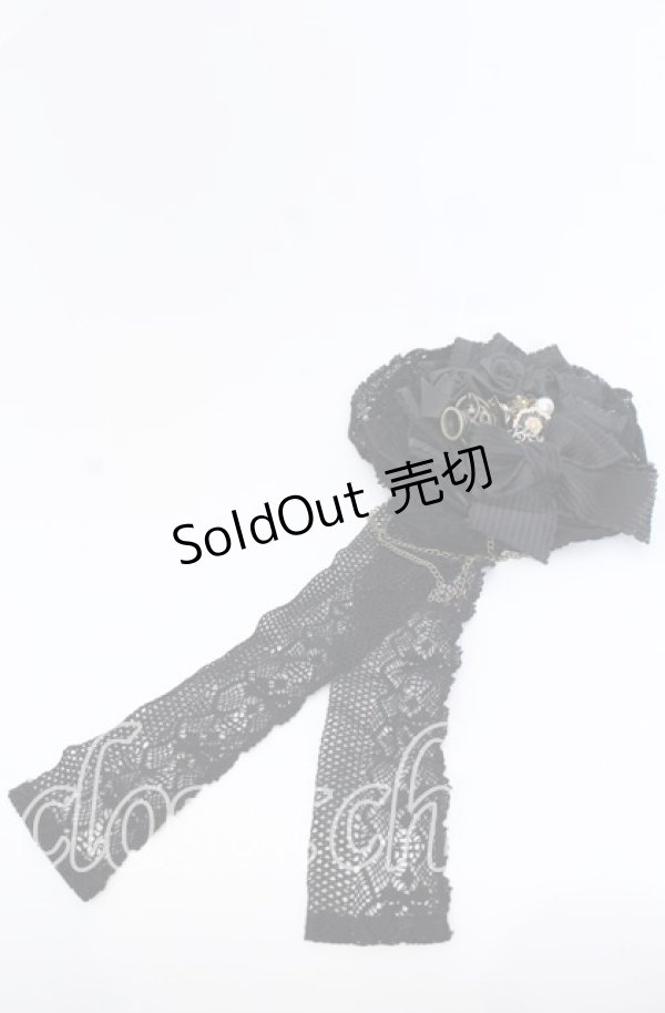 画像1: Hoshibako Works / 晩課のドレス コサージュ  クロ O-25-08-31-060-LO-AC-OW-OS (1)