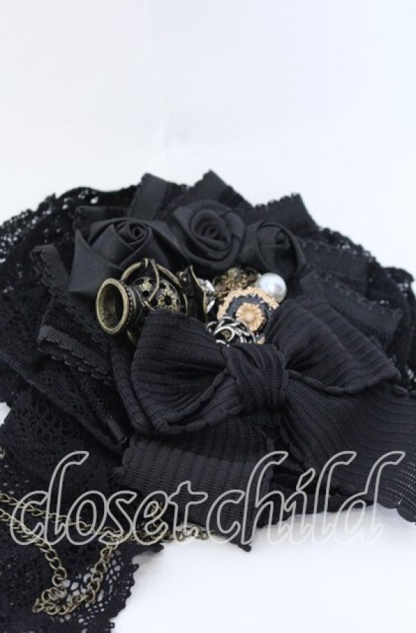 画像2: Hoshibako Works / 晩課のドレス コサージュ  クロ O-25-08-31-060-LO-AC-OW-OS (2)