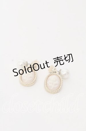 画像: LIZ LISA / ローズカメオピアス  ゴールド O-25-08-31-006-LO-AC-OW-OS
