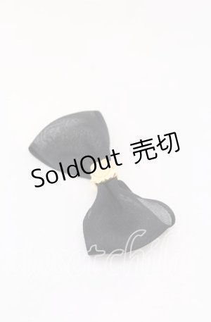 画像: Q-pot. / オーガンジーリボンチャーム  クロ O-25-08-31-061-QP-ZA-OW-OS