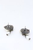 画像2: hanakabeads / ミルクティーコラージュのピアス  アイボリー O-25-08-31-070-LO-AC-OW-OS (2)
