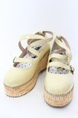 画像1: MODO / Sponge Cake Bubbles リボン木底シューズ【リボン欠品】 39 イエロー O-25-08-31-079-LO-ZA-OW-OS (1)