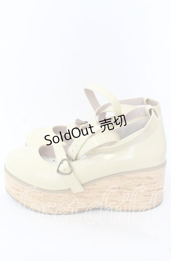 画像2: MODO / Sponge Cake Bubbles リボン木底シューズ【リボン欠品】 39 イエロー O-25-08-31-079-LO-ZA-OW-OS (2)